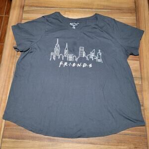 Evri x Friends Black Tee Friends Logo - Size 2X